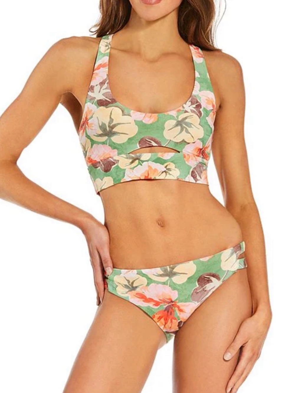Hurley Gingko Cloud Floral Max Swim (S BOTTOMS) (M Top) NWT